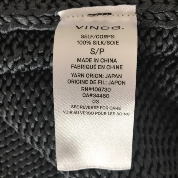 Vince Crop Sleeveless Silk Knitted Tank - Picture 7 of 8